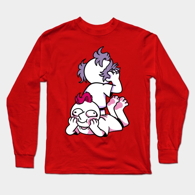 Purple and Pink Weirdo Long Sleeve T-Shirt by Get A Klu Comics